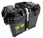 Bison V2 Deluxe Battery Box Carrier with 5 X USB Chargers Plus 12v Outputs, Breakers and LED Meter