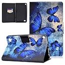 UGOcase - Funda para Kindle Fire 7 (7ª generación 2017, 5ª generación 2015) (Piel sintética, con Tarjetero, multiángulo, para Fire HD7 5ª generación/7ª generación) V4- Butterfly