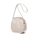 YONBEN Canvas Small Round Bag Unique Round Design Women Crossbody Bags for Fashion and Large Capacity (Beige)