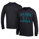 Men's Champion Black Coastal Carolina Chanticleers Icon Logo Basketball Jersey Long Sleeve T-Shirt