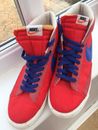 Genuine Nike Hi Tops in red and blue, men’s UK size 10 trainers shoes boots