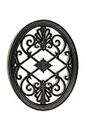 Nuvo Iron Decorative Insert for Fencing, Gates, Home, Garden - Oval, 17"