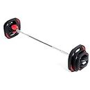 TPU Barbell 20KG Set with Barbell Bar, Weight Plate, Home Fitness for Men and Women