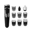 Philips Multigroom Series 3000 Cordless with 10 Trimming Accessories, Lithium-Ion and Storage Bag, MG3750/10