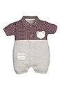 BabyGo 100% Cotton Romper/Summer clothes/Creeper/new born/infent wear/for baby Boys (0-3 Months, GREY)