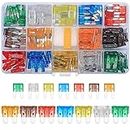 woshilaoDS 140 Pcs Car Fuses Assortment Kit, Standard & Mini Blade-Type Automotive Car Replacement Fuses Kit 5A/7.5A/10A/15A/20A/25A/30A for Car/RV/Truck/Motorcycle/Marine/Boat Accessories