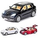 TOYSM 1:32 Diecast Porsche-Cayenne Turbo Car Model Toy Vehicle Alloy Pull Back Sound Light Sports Car Toys For Children Kids Gifts, Assorted