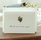 Gifts Memories_Mini Folding Best Wish for you Card | Blank Note Cards (8.5 w x 6 h cm) - 6 Cards (Best Wish for you)