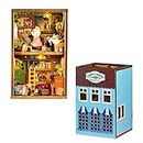 Casa de muñecas en miniatura con muebles, CUTEROOM DIY kit de casa de muñecas de madera con LED creativo artesanía de madera, juguetes para adultos, amigos, regalo de cumpleaños (Luna's House)