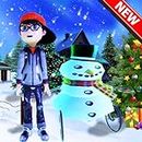 Christmas Joy Ride - Kids Fun Car Driving Game - Festive Car Stunts Adventure - Ultimate Snow Man Fighting Game - Real Police Car Crash Games