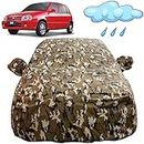 Autofact Waterproof Car Body Cover Compatible with Maruti Old Zen (1996 to 2006) with Mirror Pockets (Camouflage Design).