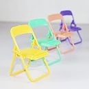 Eoast Miniature Foldable Chair for Kids, Miniature Toy Set- 4 Multicolour Chairs Colour radome.
