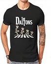 AOLESHI Lucky Luke Cartoon Daltons Tshirt Vintage Grunge Men's Clothing Tops Plus Size Cotton O-Neck T Shirt Black M