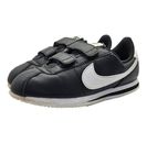 Nike Cortez Youth Sneakers Shoes Size 2Y Black White Hook & Loop 904767-001