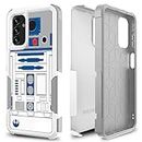 Case for Samsung Galaxy A13 5G, R2D2 Astromech Droid Robot Pattern Shock-Absorption Hard PC and Inner Silicone Hybrid Dual Layer Armor Defender Case for Samsung Galaxy A13 5G