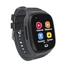 4G Kids Smart Watch para Niños Niñas, Teléfono Smartwatch Impermeable con GPS Tracker WiFi Video Teléfono Llamada SOS Cámara Puzzle Juegos Reloj de Pulsera GPS Reloj para Niños (Negro)