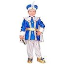 "ROYAL PRINCE" (coat with cape, pants with shoe covers, belt, hat) - (116 cm / 4-5 Years)