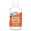NOW Supplements, Colloidal Minerals Liquid, Plant Derived, Essential Trace Minerals, 32-Ounce