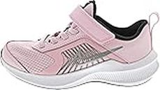 Nike Jungen Unisex Kinder Downshifter 11 Kids Running Shoe, Pink Foam/Metallic Silver-Black-White, 22 EU