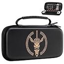 MoKo Carrying Case for Nintendo Switch OLED/Nintendo Switch, Hard Shell Travel Carry Case w/10 Games Slots, Zelda Switch Case for Zelda Tears of the Kingdom & Nintendo Switch Accessories, Black Golden