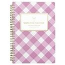 Academic Planner 2021-2022, Simplified by Emily Ley for AT-A-GLANCE Weekly & Monthly Planner, 5-1/2" x 8-1/2", Small, for School, Teacher, Student, Pink Gingham (EL62-200A)