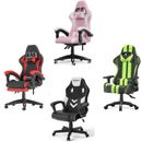 ERGONOMIC GAMING CHAIR SWIVEL PU LEATHER DESK COMPUTER OFFICE CHAIR ADJUSTABLE