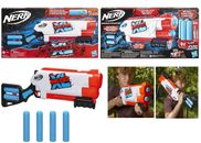 Nerf Mega XL Double Crusher Blaster 4 Mega Whistler Darts Ages 8+ Toy Fire Play