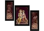 SAF paintings Wood, Glass Figures, Religion, Flowers, Abstract Painting, Multicolour, Modern, 22.5 Inch X 13.5 Inch