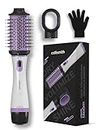 Caresmith Bloom 2 in 1 Hair Volumizer Brush + Hair Dryer | 1200 W Powerful Motor with Ceramic Coated Hair Dryer | All-in-one Hair Dryer and Straightener Combo to Straighten, Dry & Volumize your Hair | Hot Air Hair Dryer for Women
