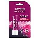 Jovees Herbal Berry Lip Balm with Hyaluronic Acid | 24 Hour Hydration | Rejuvenates Dry and Chapped Lips | Gives Soft & Supple Lips 5g