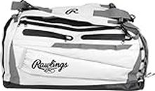 Rawlings | MACH Hyrbid Backpack/Duffle Equipment Bag | Baseball & Softball | White