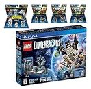 Lego Dimensions Starter Pack + Portal 2 Level Pack + The Lord Of The Rings Legolas Gimli Gollum Fun Packs for PS4 Playstation 4 Console