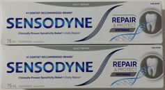 2x Sensodyne with Novamin Repair & Protect Whitening Toothpaste 75ml (Canadian)
