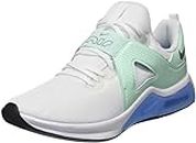 Nike Women's W AIR MAX Bella TR 5 White/Metallic Silver-Mint Foam Running Shoe (DD9285-101)