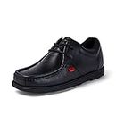Kickers Fragma Mens Black Leather Lace Up Shoe - Size 7 UK - Black