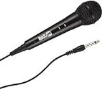 Rockjam Micrófono con cable unidireccional Karaoke Micrófono dinámico unidireccional con cable de tres metros - negro