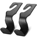 Etre Jeune Purse Hook for Car, Car Purse Holder Headrest Hook Vehicle Leather Storage Hook for Hanging Purses and Bags, 2 Pack Black