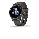 Garmin Venu 2S, Smaller-Sized GPS Smartwatch with Advanced Health Monitoring and Fitness Features, Slate Bezel with Graphite Case and Silicone Band, (010-02429-70)