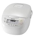 Panasonic Premium 10-Cup Rice & Multi Cooker with 16 Auto Menu Modes, Thick Non-Stick Pan and Large LED Display, White (SR-CN188WST)