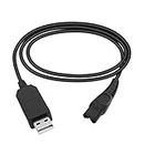 EMSea USB Shaver Charger Cable 1M Compatible with Philip Norelco HQ8505 HQ6 HQ7 HQ8 HQ9 RQ10 RQ11 RQ12 HS8 PT7 S500 Series AT750 AT751 AT890 PT920 AT810 BT5210