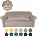 1/2/3/4 Seater Velvet Stretch Elastic Sofa Cover Living Room Slipcover Protector