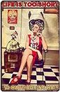 YuanTao Salon Hairstylist Life is Too Short to Have Boring Hair Funny Tin Sign Bar Pub Diner Cafe Wall Decor Home Decor Art Poster Retro Vintage 8x12 Inches
