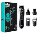 Braun All-in-One Style Kit Series 3 3450, 5-in-1 Trimmer for Men with Beard Trimmer, Ear & Nose Trimmer, Hair Clippers & More, Ultra-Sharp Blade, 40 Length Settings and Washable