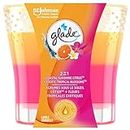 Glade® 2in1 Scented Candle, Coastal Sunshine Citrus™ + Exotic Tropical Blossoms™, Air Freshener Infused with Essential Oils for Home Fragrance, 1 Count