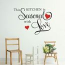 Picniva This Kitchen is Seasoned with Love Sticker Wall Decals Home Art Decor