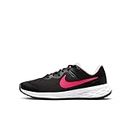 Nike Revolution 6 Kids Running Shoes, Black/Hyper Pink-Pink Foam, 5 M US