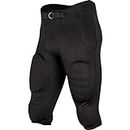 Champro Boys with Built-in Pads Safety Integrated Football Polyester Practice Pant, Black, Medium US