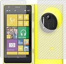 MOBLING Matte ScreenGuard with Carbon Fiber Back Skin Combo, Fiber Material Not a Glass, Front & Back Impossible Screen Guard for NOKIA LUMIA 1020