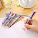 Multi-color 6 in 1 Color School Office Supply Ballpoint Pen Ball Point Pens Kids