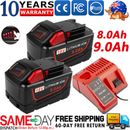 18V 9.0Ah 8.0Ah for Milwaukee Battery Charger for M18 Lithium 48-11-1860 Tools